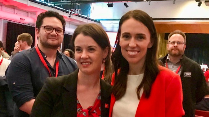 Claire Szabo (left), Labour Party president, with Labour leader and Prime Minister Jacinda Ardern. Photo / Audrey Young