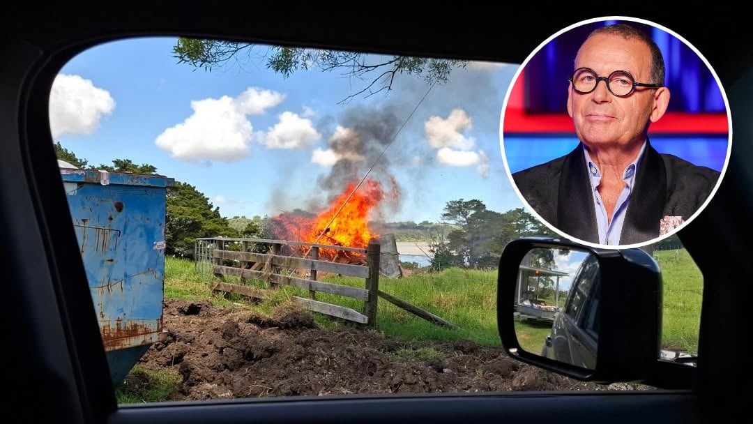 ‘S*** it escalated quickly’: Paul Henry's farm bonfire burns out of control, firefighters save day