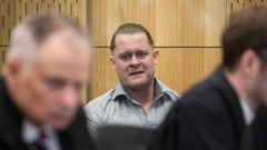 Joshua Smith cried as he was addressed by Connor's father, James Whitehead. Photo / George Heard.