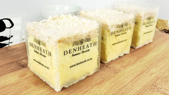 Denheath Desserts, with its famous custard squares, has been placed in liquidation. Photo / Denheath Desserts