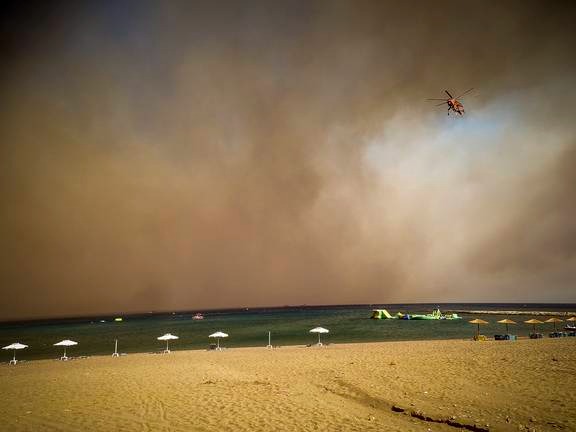 Tourists are being evacuated in Rhodes. Photo / NZ Herald