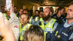 Ngāti Kahungunu chair Bayden Barber has criticised police for their response to protestors at Julian Batchelor's Stop Co-Governance meeting in Hastings on Monday. Photo / Paul Taylor