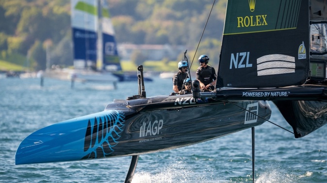 The Black Foils finished eighth in Geneva. Photo / AFP