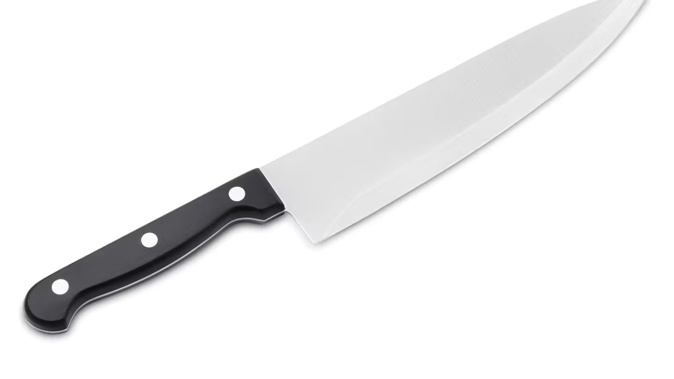 The man grabbed a 30-centimetre kitchen knife during a Snapchat conversation with the infant's mother and made the threat.