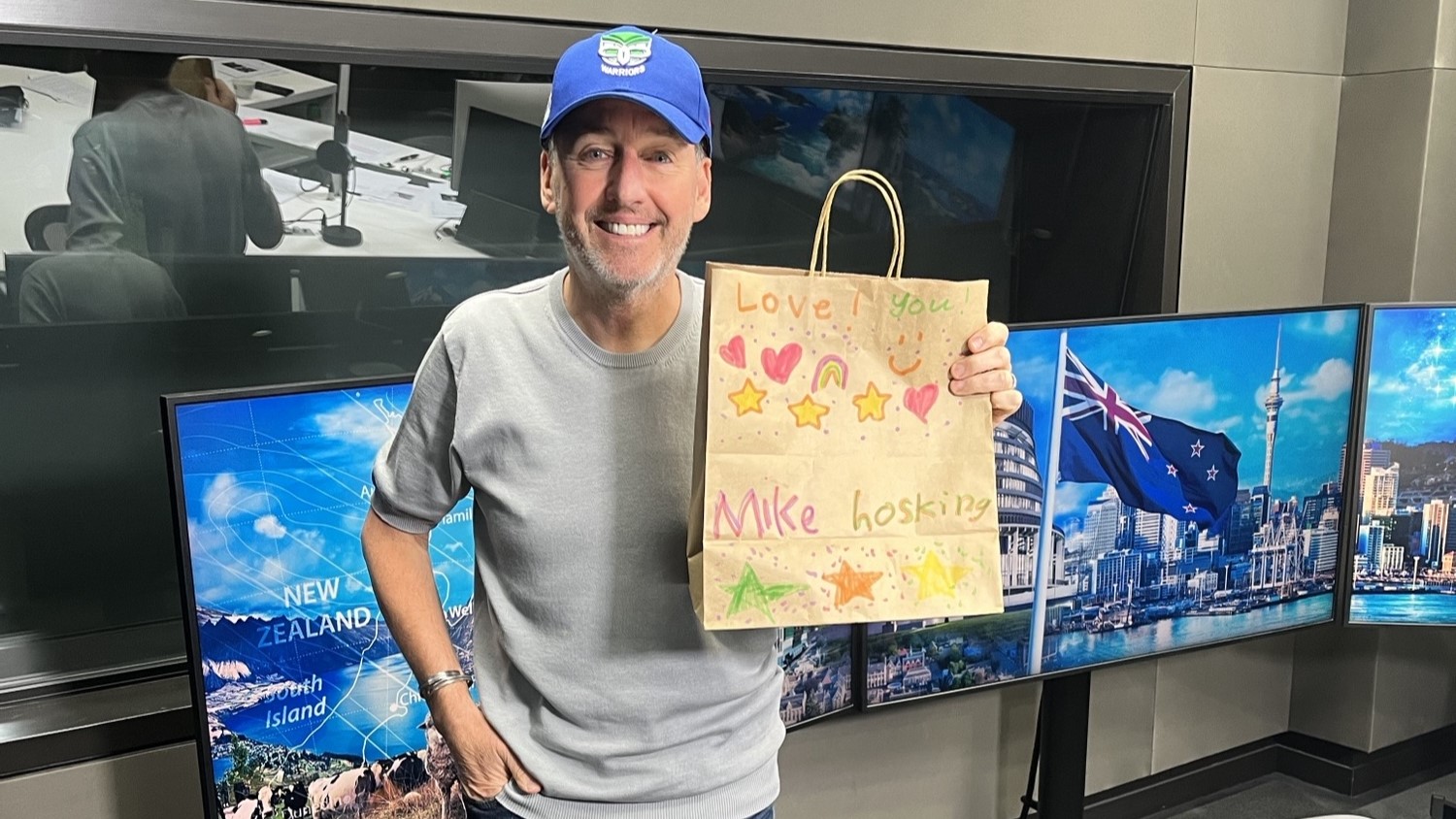 Mike extends a special initiation to one of his youngest fans