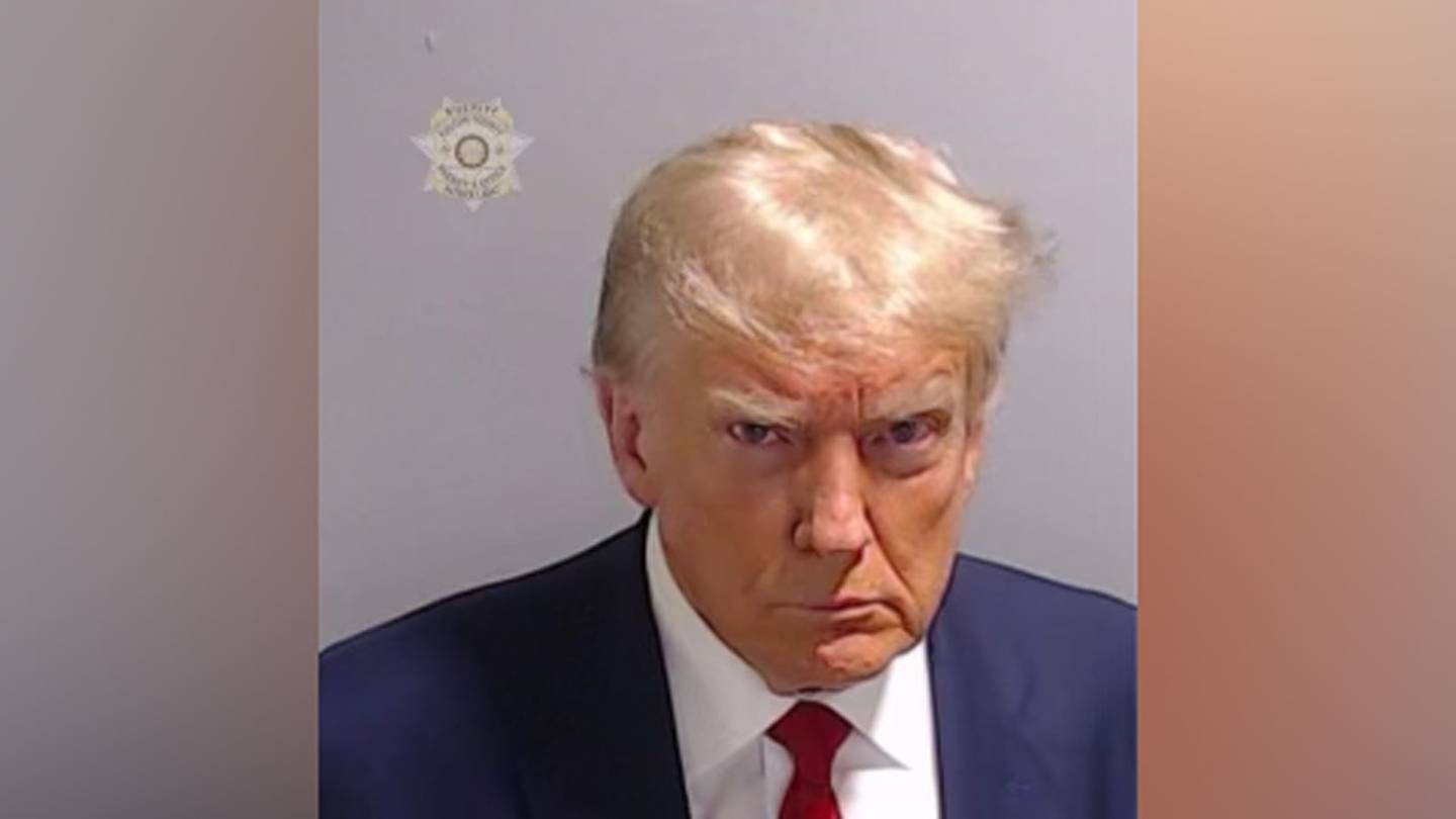 Donald Trump's mugshot, taken after he surrendered to Georgia police. Photo / Fulton County Sheriff's Office