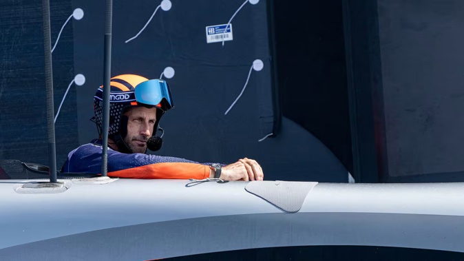 Sir Ben Ainslie led Ineos Britannia into the America's Cup match. Photo / Ian Roman, America's Cup
