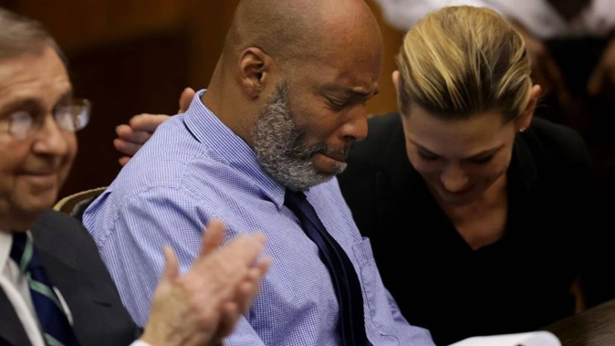 Lamar Johnson served nearly 28 years of a life sentence for a killing that he has always said he didn't commit. Photo / AP
