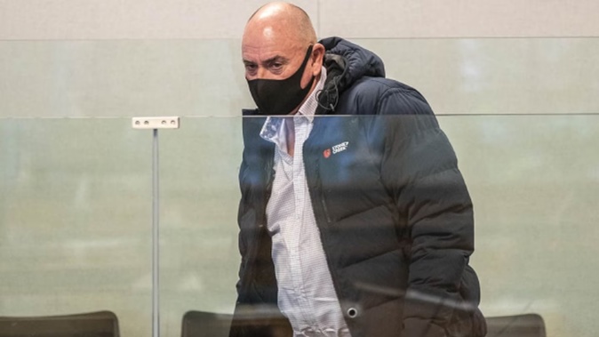 Duncan John Napier appears for sentencing at Auckland High Court in October. Photo / Michael Craig