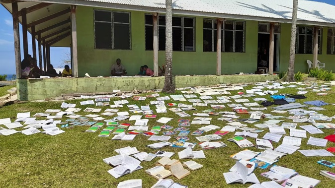 Dozens of schools and education facilities around Vanuatu were severely damaged during Tropical Cyclone Lola last October. Photo / Andrew Gray
