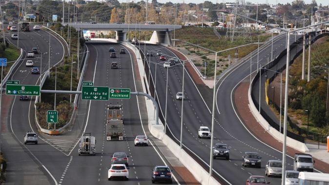 Mayoral candidate Viv Beck wants to build a busway alongside the Northwestern Motorway. Photo / Dean Purcell