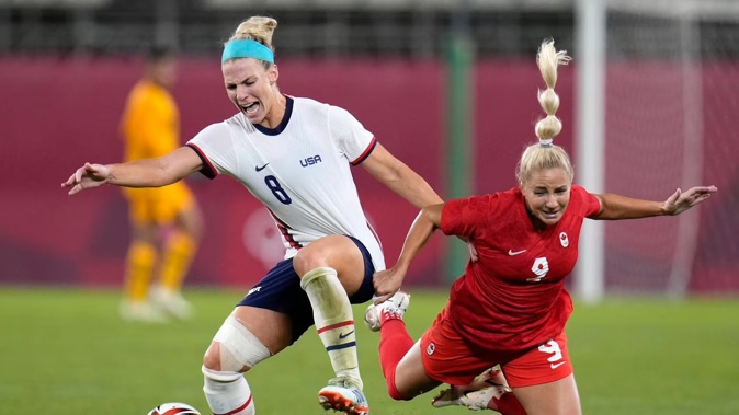 Julie Ertz was named to the U.S. national team roster for a pair of upcoming matches against Ireland. Photo / AP Photo