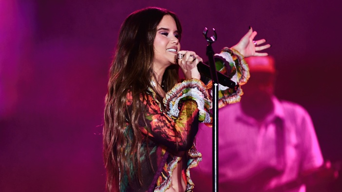Maren Morris performs at OUTLOUD Music Festival At 2025 WeHo Pride on May 30, 2025 in West Hollywood, California. (Photo by Chelsea Guglielmino/FilmMagic)
