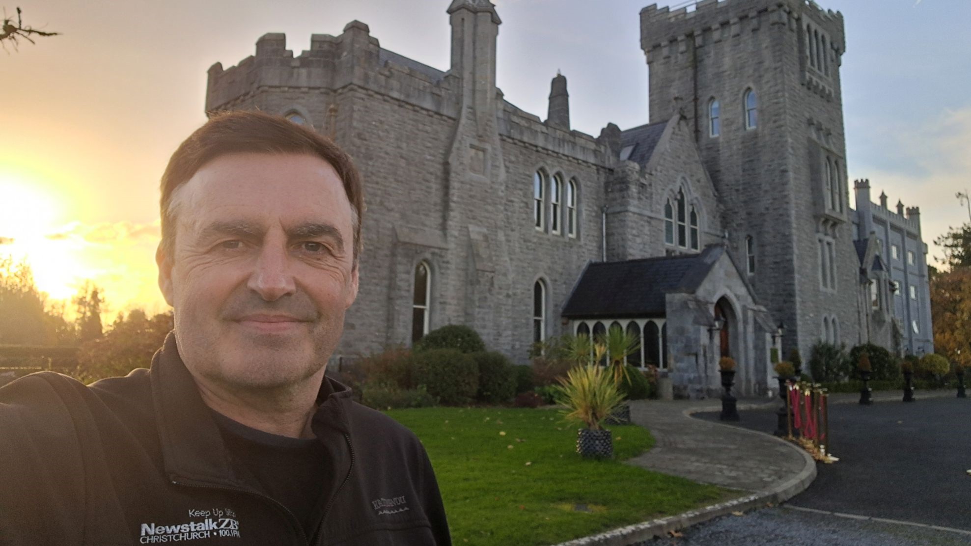 Mike at Kilronan Castle. Photo / Mike Yardley 