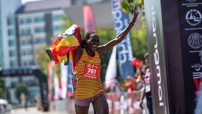 Rebecca Cheptegei, who competed at the recent Paris Olympics, has suffered severe injuries. Photo / Uganda athletics federation