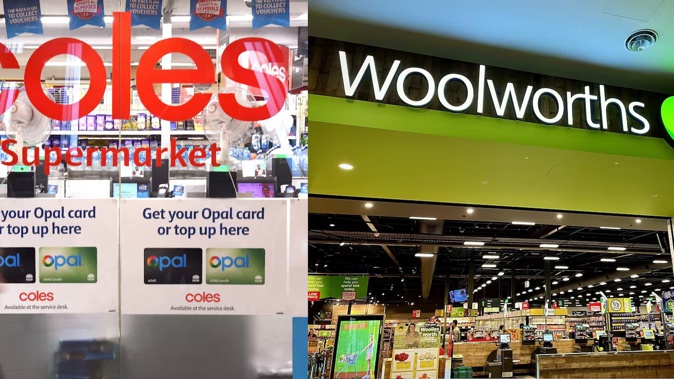 Frustration at Australia's two largest supermarket companies was cited as inspiration for Australia's new Word of the Year. Photo / William West of AFP, File