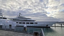 Billionaire's $521m superyacht turns heads on Auckland waterfront