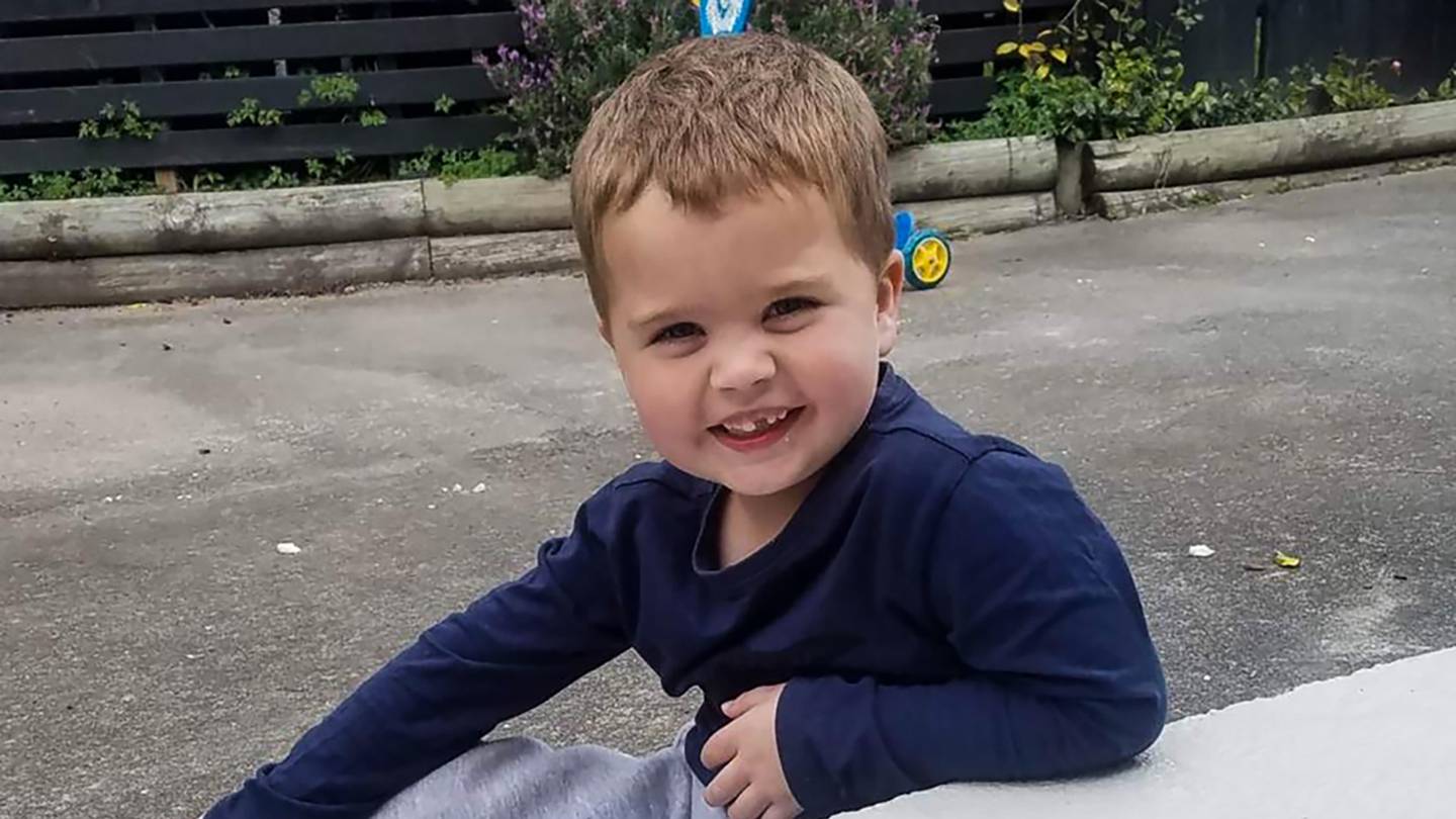 Caiden MacGibbon, 5, has grade four Diffuse Midline Glioma (DMG/DIPG), a tumourous cancer in the part of the brain which controls basic, essential bodily functions like swallowing, balance and eye movement. Photo / Givealittle