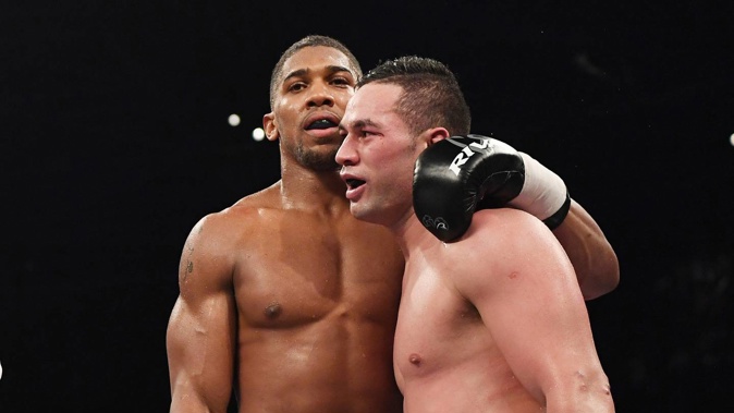 Anthony Joshua beat Joseph Parker to claim the WBO heavyweight title in 2018. (Photo / Photosport)