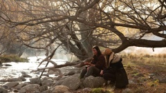 Australian actress Lily Sullivan (left) and director Jordana Stott on the Queenstown-Lakes set of Forgive Us All.