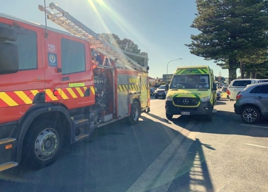 Fire and ambulance services at Pilot Bay.