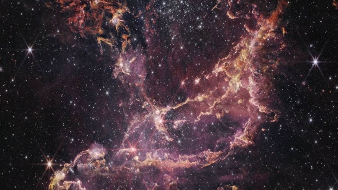 NCG 346, located in the Small Magellanic Cloud, captured by NASA's James Webb Space Telescope. Photo: NASA