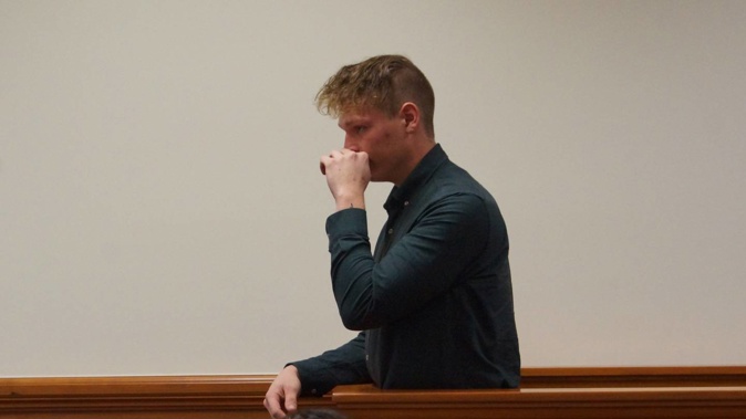 Elijah Kerr during sentencing in the Blenheim District Court. He said stealing parcels while working as a contractor at NZ Post was his "dumbest decision" by a long shot. Photo / Tracy Neal