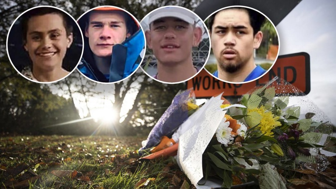Police have named the four boys who died as Konnor Steele, Indaka Rouse, Kyah Kennedy, and O Maruhuatau Otuwhare Tawhai. Photos / Supplied / George Heard