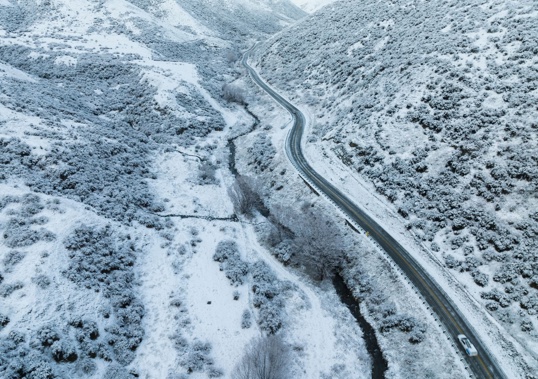 The Crown Range Road between Wanaka and Queenstown last year. Photo / George Heard