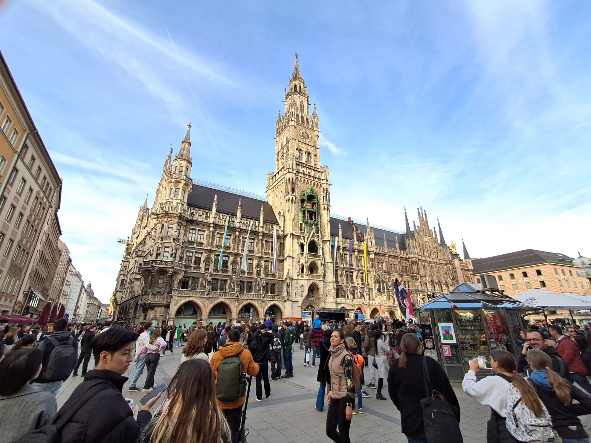 Marienplatz and Glockenspiel splendour. Photo / Mike Yardley
