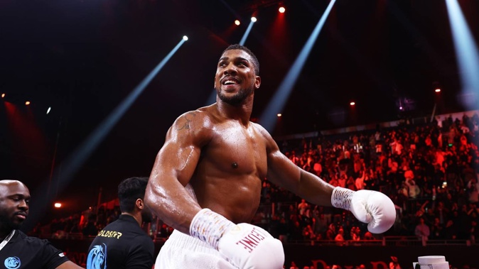 Anthony Joshua will fight Francis Ngannou in Saudi Arabia later this year. Photo / Getty Images