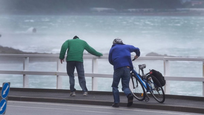 Severe gales up to 120km/h could hit exposed areas in central New Zealand today as an intense cold front sweeps up the country. Photo / Mark Mitchell