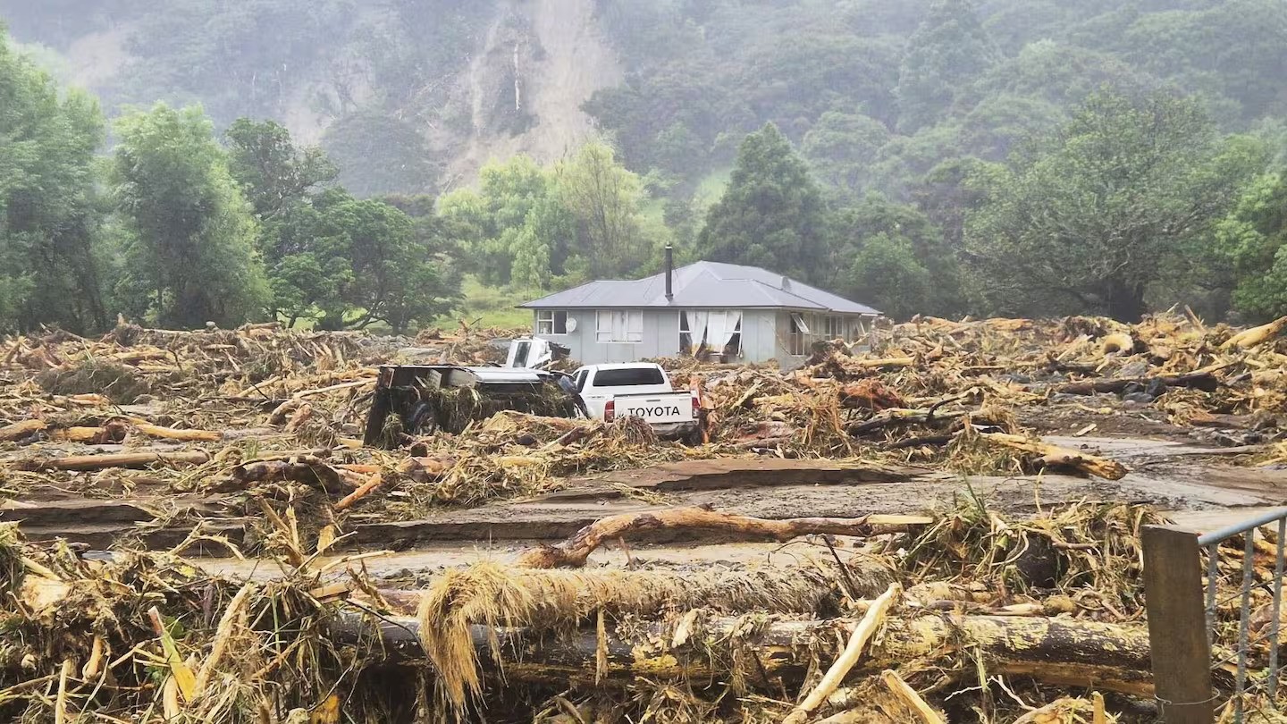 Te Araroa whānau rescued from home ‘surrounded by debris’ after hours on roof