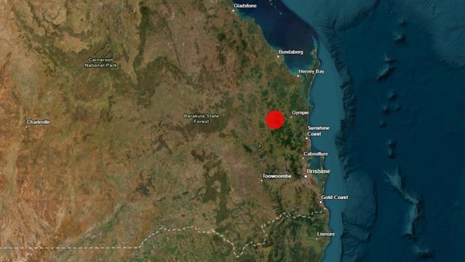 People commenting on social media said they felt a large quake that rattled dishes and shook houses and roads, after the earthquake in Queensland. Photo: Supplied/ Geoscience Australia