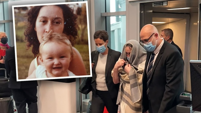 Ellen Craig arriving in Sydney, Australia, after her extradition from New Zealand. Inset, with her daughter Tillie who she has admitted to killing in 1987.