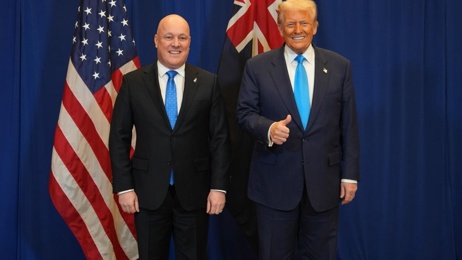 'Your hair is beautiful': Trump full of praise for Luxon after one-on-one meeting