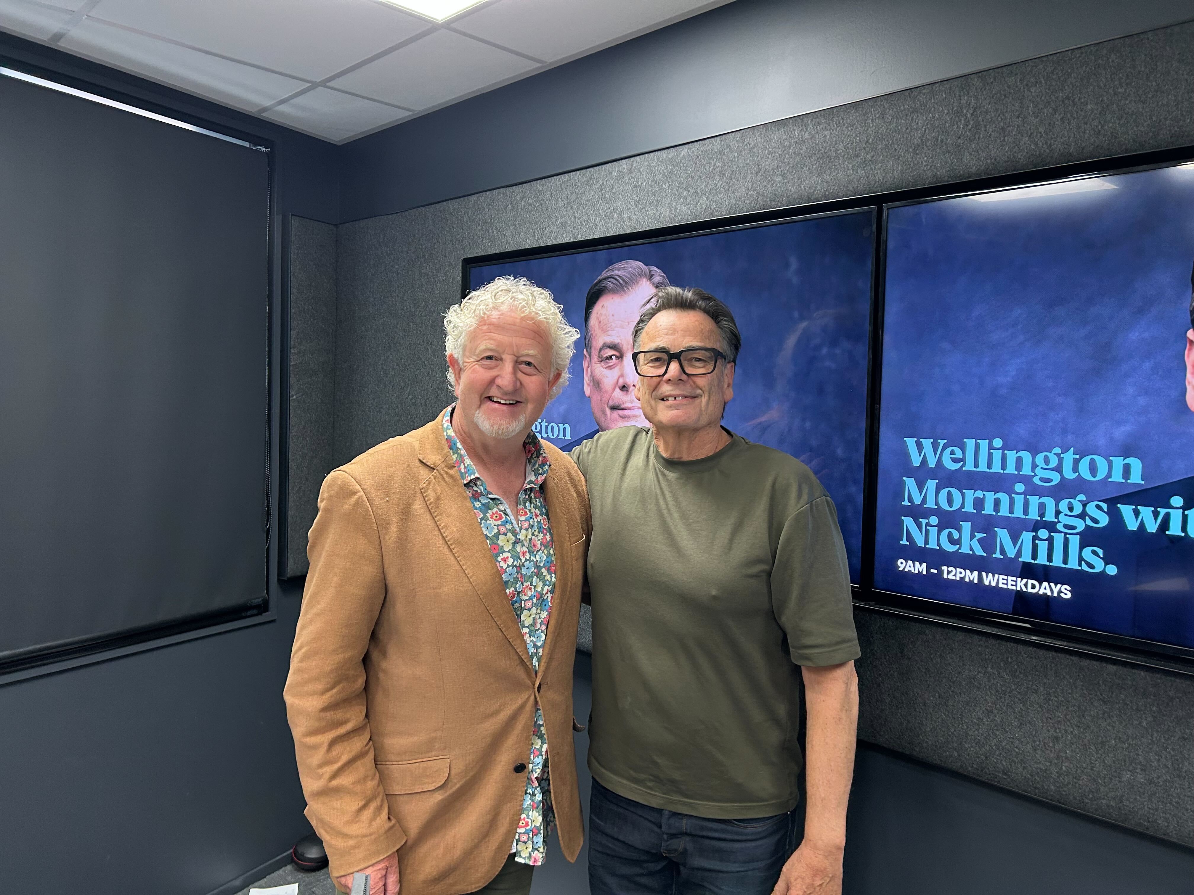 Nick Tansley performs Christmas carols in the studio