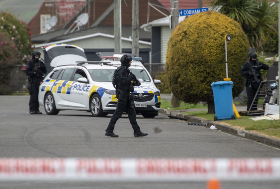 Police cordoned off the surrounding streets for nearly 30 hours earlier this month. Photo / Mark Mitchell
