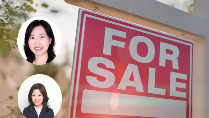 Amy Chen (top) and Gloria Zeng were found guilty of unsatisfactory conduct by the Real Estate Authority. Photo / Supplied