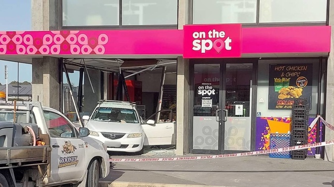 Police are searching for those responsible for an early morning ram-raid at a dairy in Christchurch. (Photo / NZME)