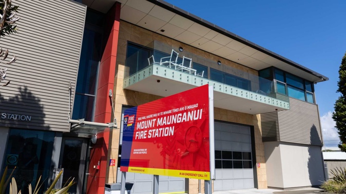 Mount Maunganui Fire Station on Golf Rd was closed two days last week due to staffing. Photo / Alex Cairns