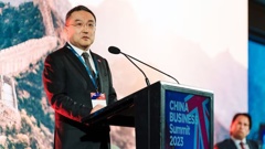 Ambassador Wang Xiaolong addresses last year's China Business Summit.