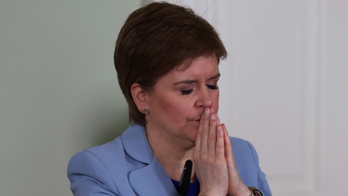 Scotland's First Minister Nicola Sturgeon speaks at a press conference for the launch of new paper on Scottish independence, in Bute House, Edinburgh, Scotland, Tuesday, June 14, 2022. (Photo / AP)