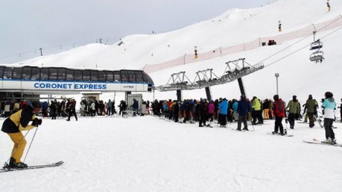 Coronet Peak ski-field on its opening day, in June this year. Photo / ODT