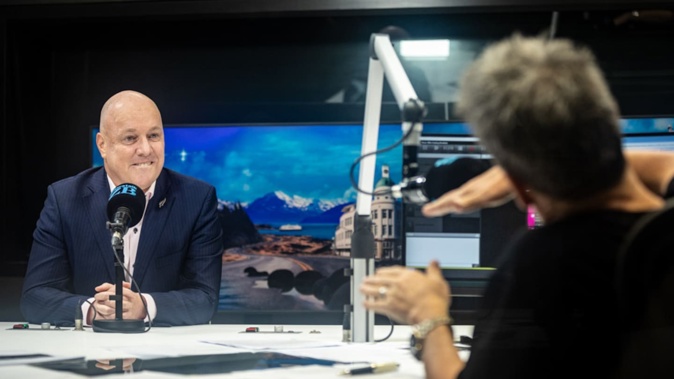 Prime Minister Christopher Luxon will talk to Mike Hosking. Photo / Michael Craig