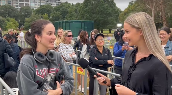 Sophie from Wellington secured her Taylor Swift Eras Tour ticket on the way over to Melbourne. Photo / NZ Herald