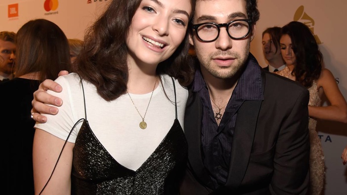 Lorde (right) and Jack Antonoff, who produced Lorde's hit 'Green Light' (Photo / NZH)