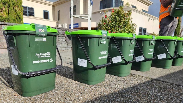 Former Auckland councillor Pippa Coom was delighted when the food scrap recycling bins arrived. Photo / Pippa Coom