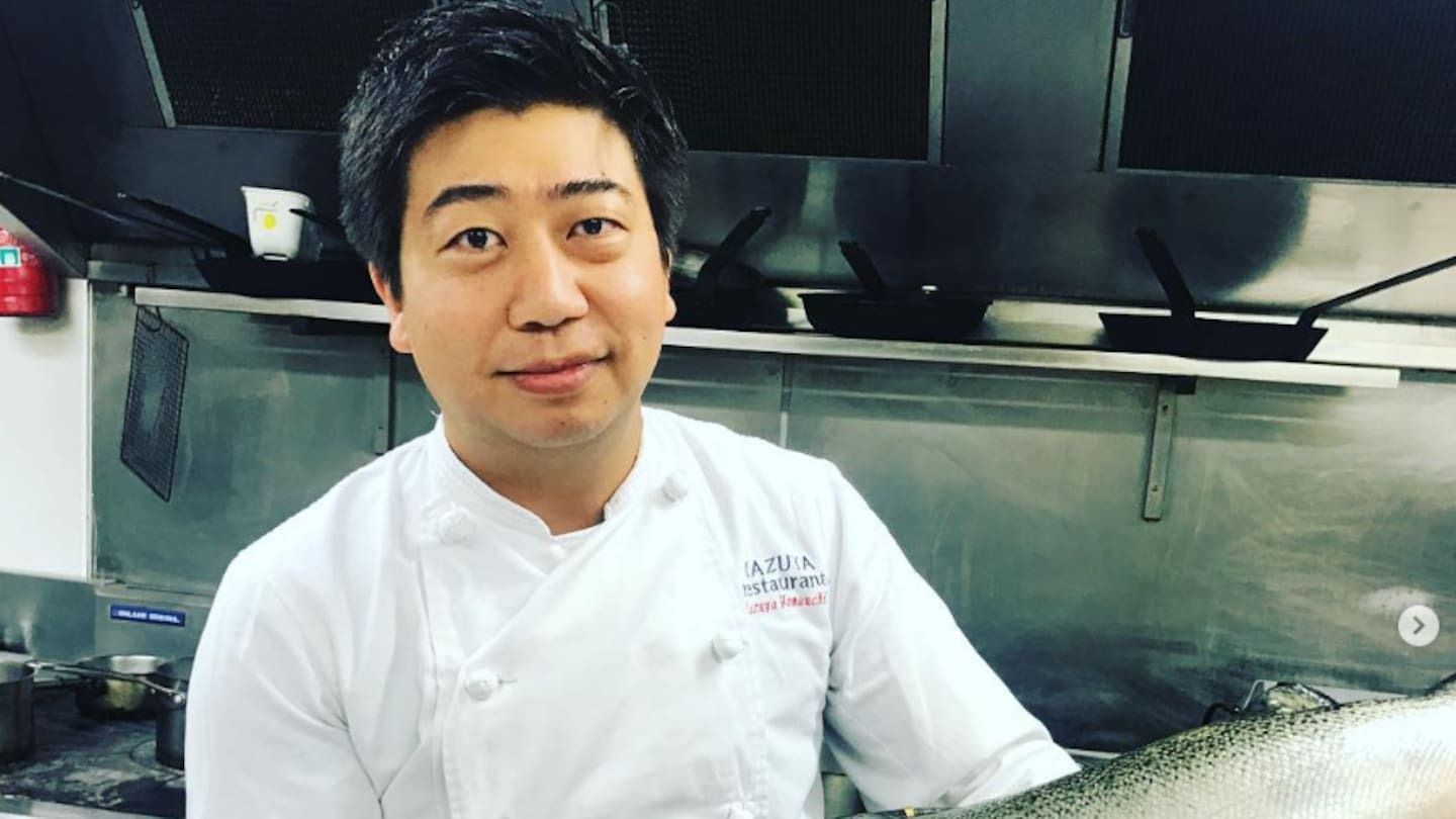 Kazuya Restaurant Chef And Owner Kazuya Yamauchi.