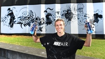 Football Ferns star paints mural to commemorate NZ's women's World Cups
